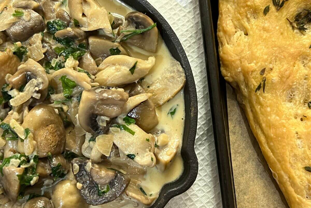 Alexander Hamilton's Mushroom Fricassee