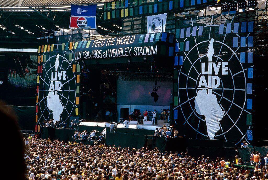 Live Aid Concert in 1985