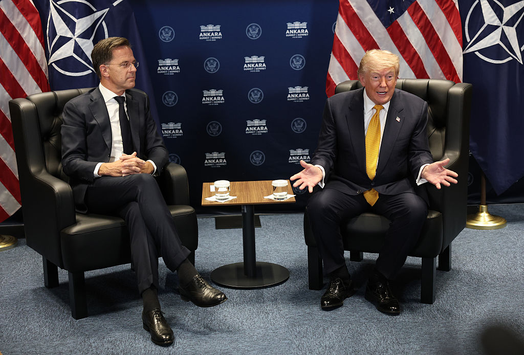 President Donald Trump meets with NATO Secretary General Mark Rutte